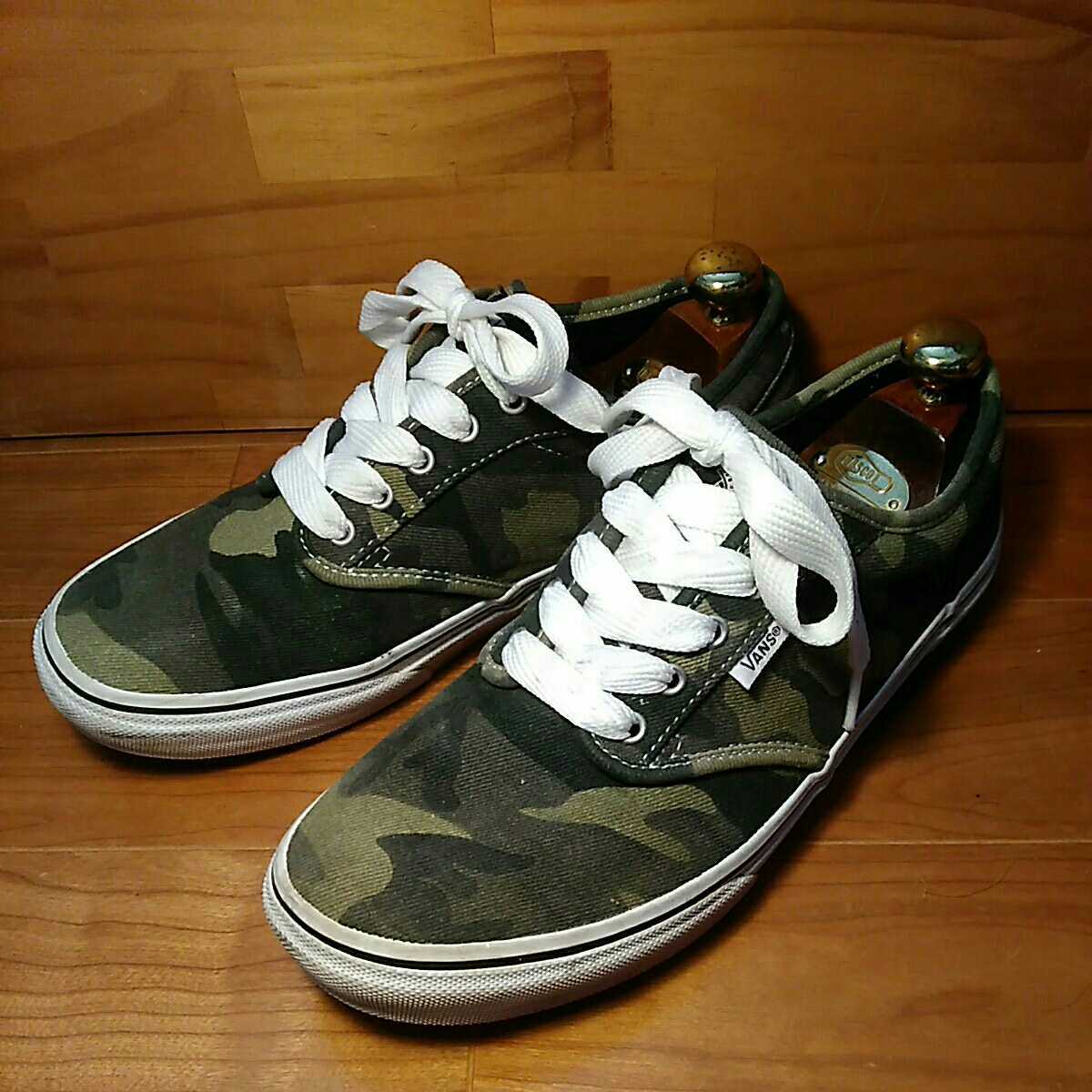 貴重 限定品 VANS スニーカー ULTRA CUSH US9.5 27.5cm カモフラ 迷彩 アメカジ バイカー ロカビリー ロックンロール PUNK ハードコア 