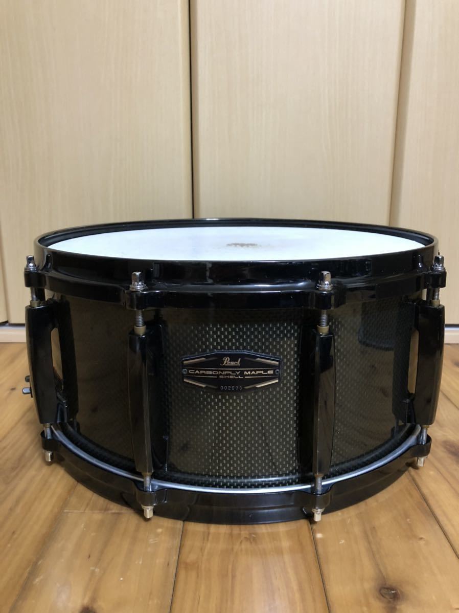 【廃盤サイズ】pearl carbonply maple cmn1465s/b パール　カーボンプライメイプル　スネア　14×6.5 Maple Carbonply PEARL \u2022 CMN1465S&frasl;B〈パール 楽器