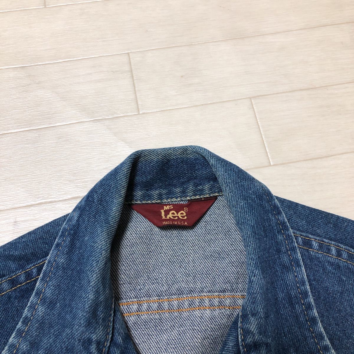 794 Usa製 Ms Lee リー デニムジャケット ジージャン Gジャン 11 12 レディース ブルー ジージャン 売買されたオークション情報 Yahooの商品情報をアーカイブ公開 オークファン Aucfan Com