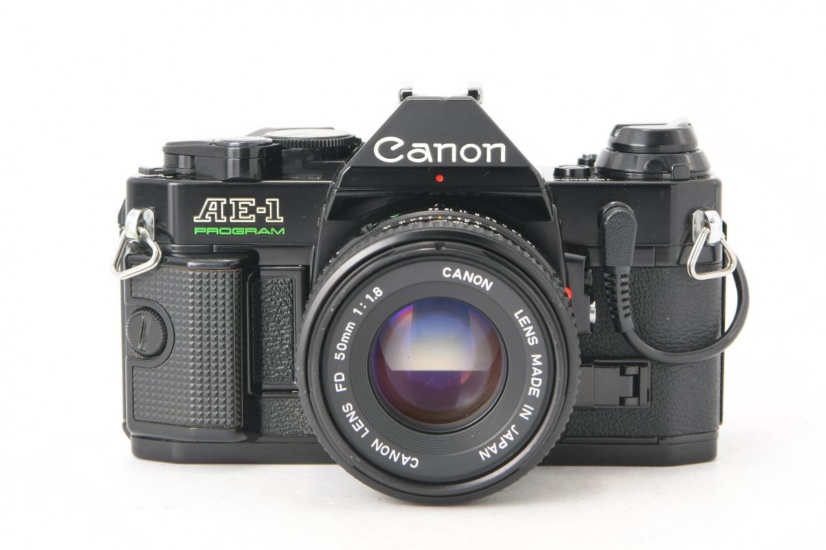 00349 ◇ Canon キヤノン AE-1P PROGRAM + New FD 50mm F1.8 MF一眼