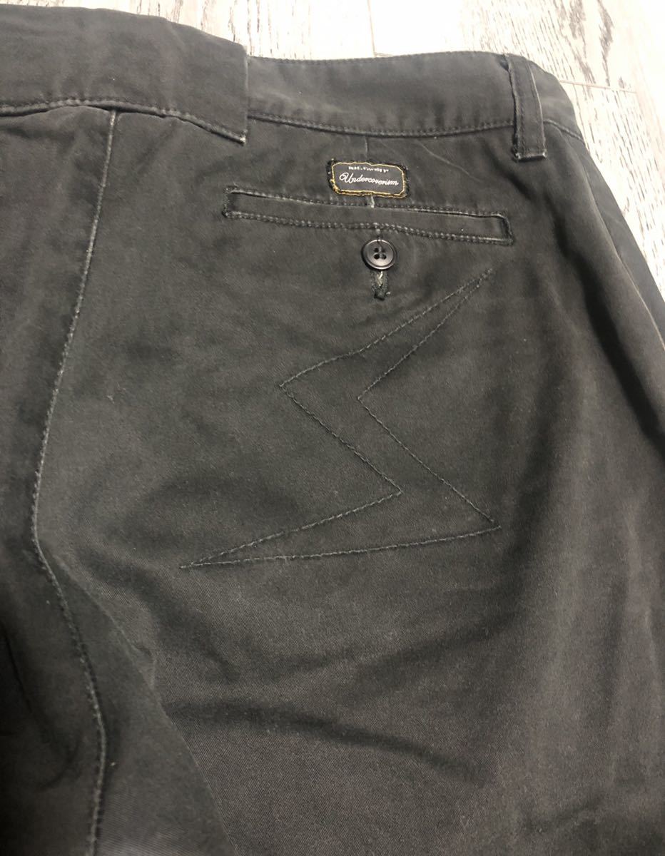 09 アンダーカバー パティスミス イナズマユーズド加工 ハーフパンツ