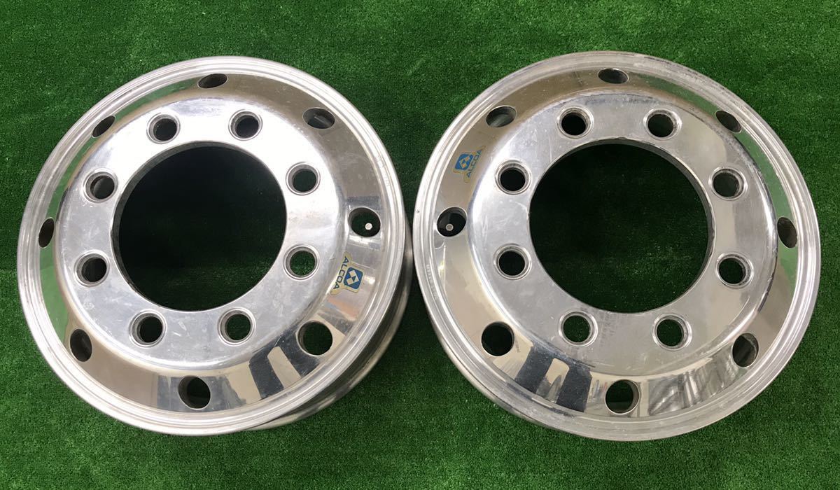 アルミホイール 8穴 19.5×6.75 (A18 0 アルコア ISO方式 平面座 19.5インチ
