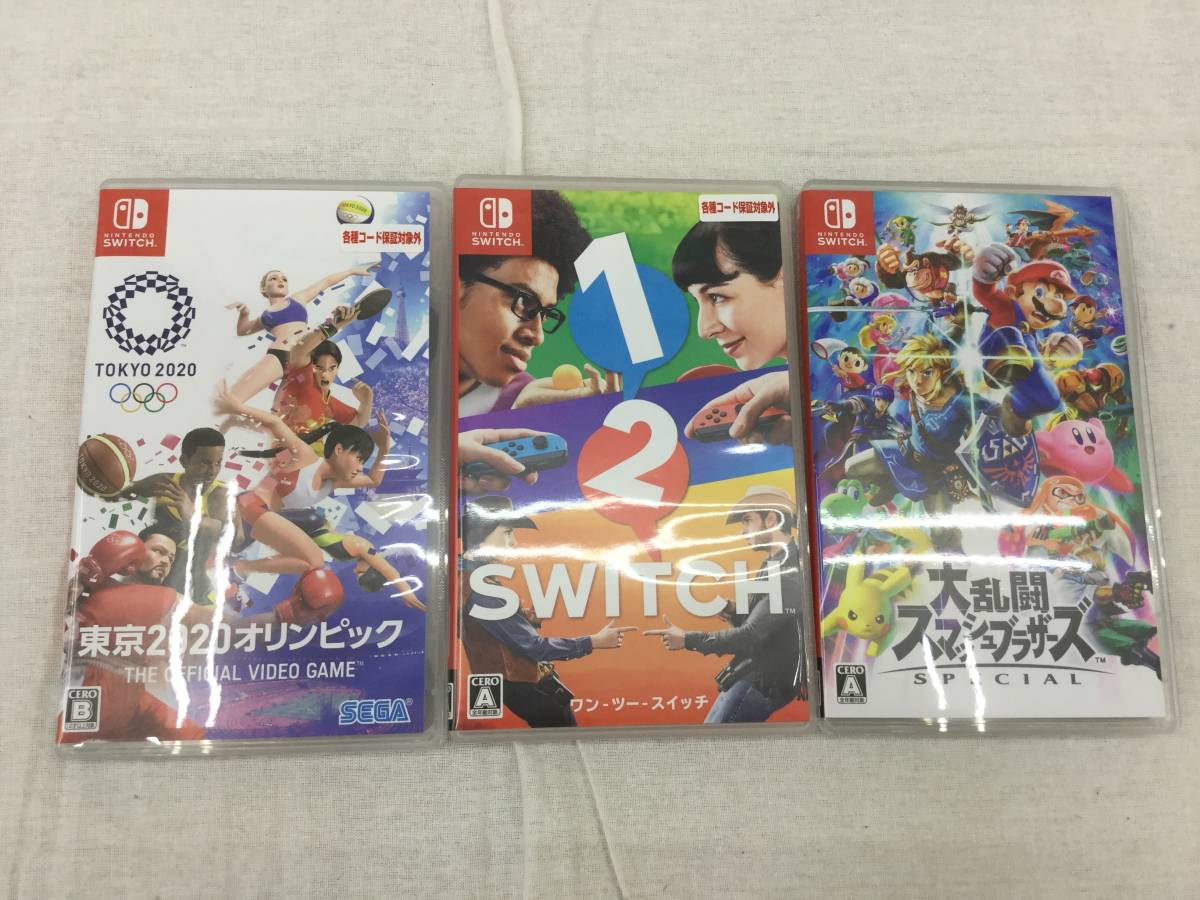 ニンテンドースイッチソフト3本まとめセット スマブラ 1-2-switch 東京 