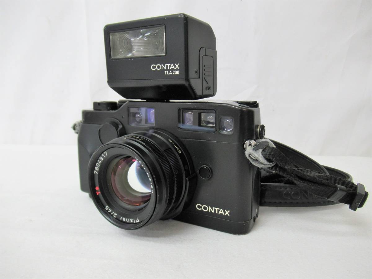 contax g2 black Carl Zeiss Planar F2 45mm T* TLA200 セット