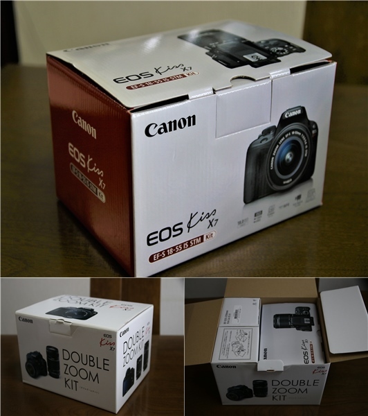 ほぼ Canon EOS kiss X7 ダブルズームキット シャッター回数 3597回