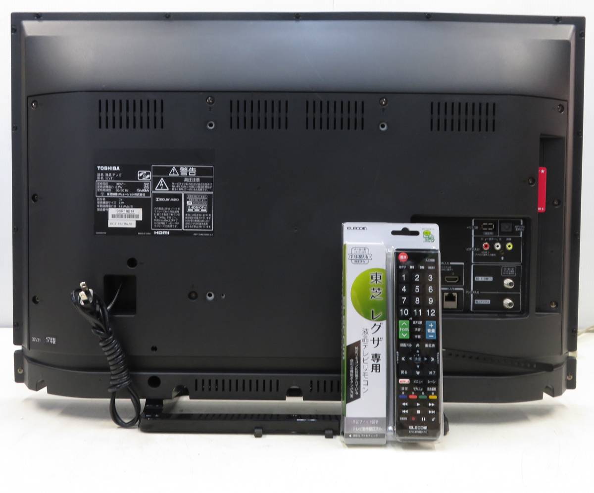 8014)【2017年製】 TOSHIBA 32V31 32型 液晶TV ☆ LEDバックライト/HDMI/外