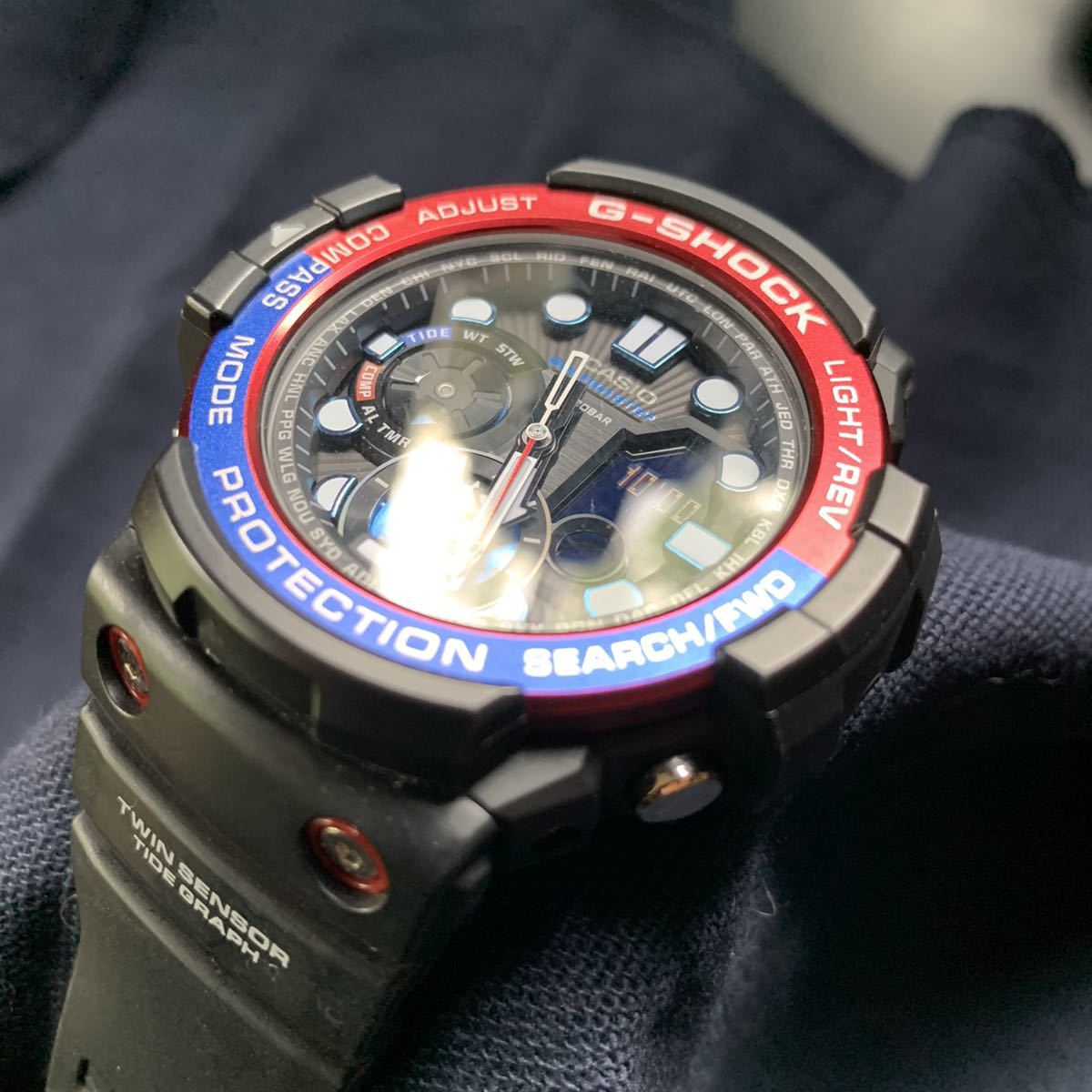 美品◇CASIOカシオG-SHOCK◇ガルフマスターGULFMASTERペプシカラーGN 