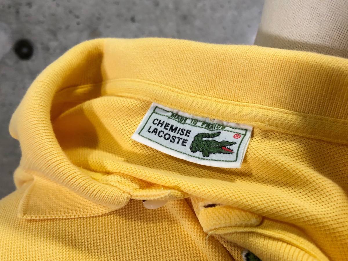 希少《 Made in France / Size 4 》70s 80s 美品【 LACOSTE フランス製 