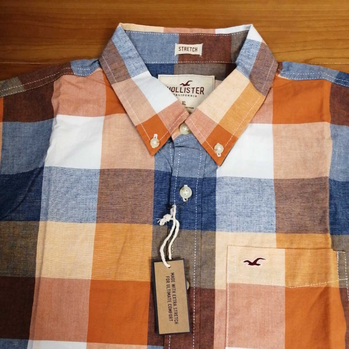 Hollister ホリスター 長袖シャツ チェックシャツ ボタンダウンシャツ メンズファッション オレンジ系 Xlサイズ 長袖シャツ 売買されたオークション情報 Yahooの商品情報をアーカイブ公開 オークファン Aucfan Com