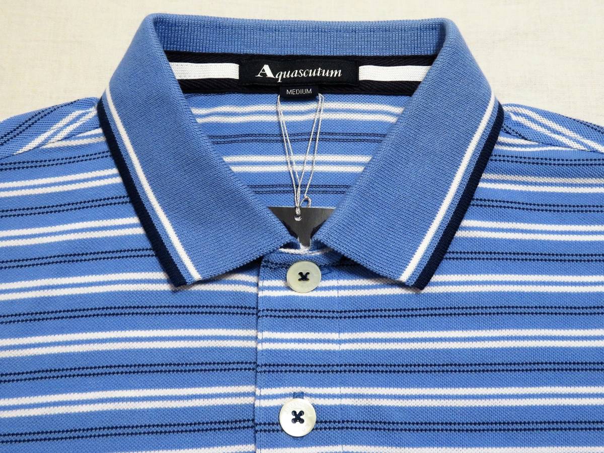 Aquascutum アクアスキュータム ポロシャツ 半袖トップス メンズウエア オンオフ兼用 ゴルフ 紳士 Mサイズ 夏物 男性用 売買されたオークション情報 Yahooの商品情報をアーカイブ公開 オークファン Aucfan Com