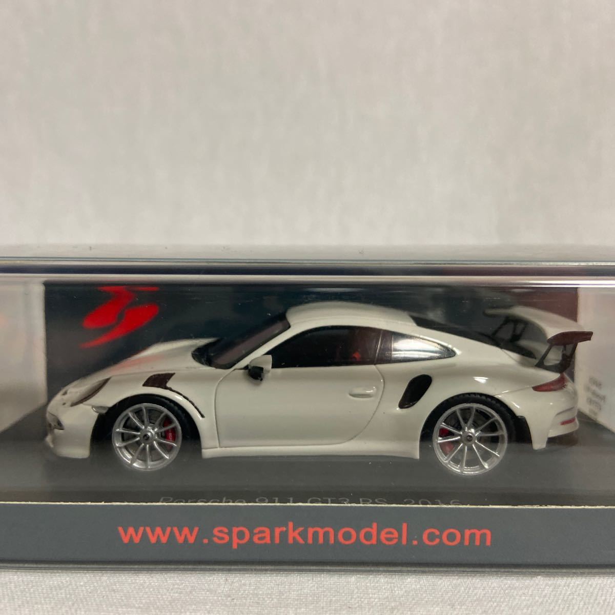 GT3 0 ⁄ White car Spark 1/43 Porsche 911 GT3 RS 2016 スパーク