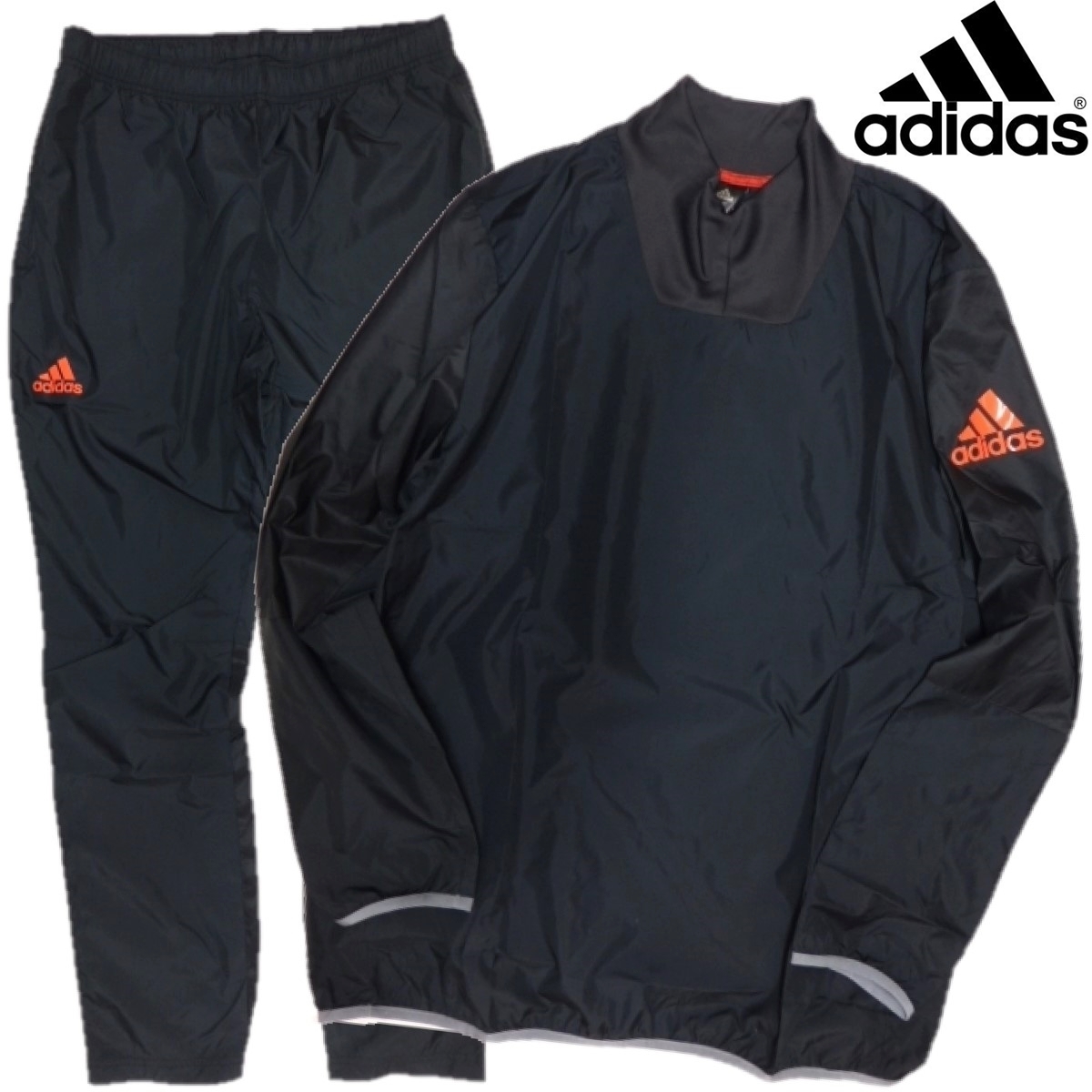 安い，定番人気 アディダス adidas サッカー フットサル Rengi ピステ上下セット トレーニング セットアップ メンズ O XL 黒 裏地なし 超軽量タイプ(ウインドブレーカー)｜売買されたオークション情報、yahooの商 ウインドブレーカー