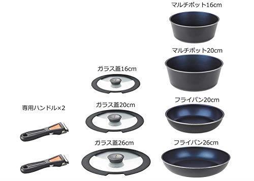 送料無料 パール金属 フライパン 鍋 9点 セット IH対応 ブラック ダイヤモンドコート 取っ手の取れる セット9 HB-4063 IH対応 パール金属 フライパン テフロンセレクト フライパンセット キッチン用品のパール金属