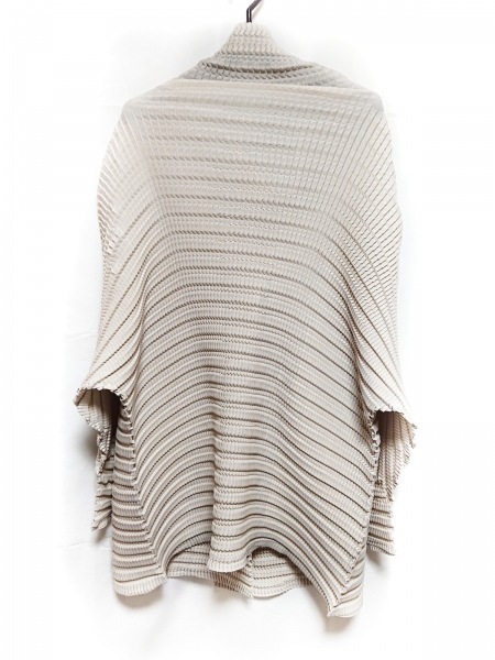 イッセイミヤケ ISSEYMIYAKE カーディガン サイズ2 M ベージュ