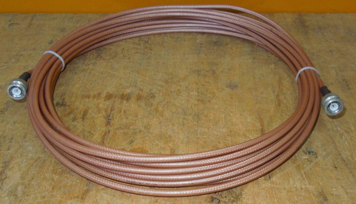 RG-142B テフロン同軸ケーブル10m 両端TNCオスコネクター付き