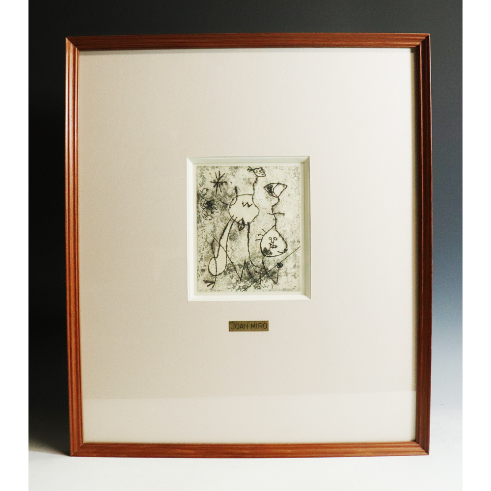 Joan Miro（ジョアン・ミロ） 銅版画 題不明 美術解説ジョアン・ミロ