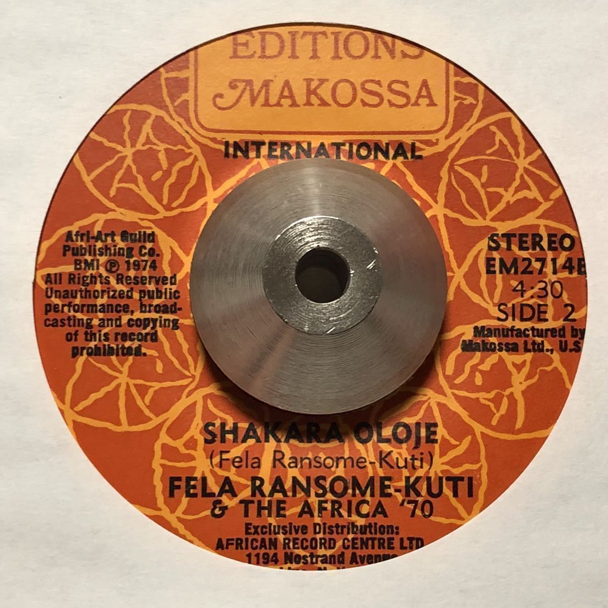  FELA RANSOME-KUTI & THE AFRICA &lsquo;70/SHAKARA OLOJE-LADY-USオリジナル盤7inch version DJ MURO/SUPER AFRO BREAKS収録-EDITIONS MAKOSSA(R&B、ソウル)｜売買されたオークション情報、yahooの商品情報をアーカイブ公開 Ru0026B、ソウル