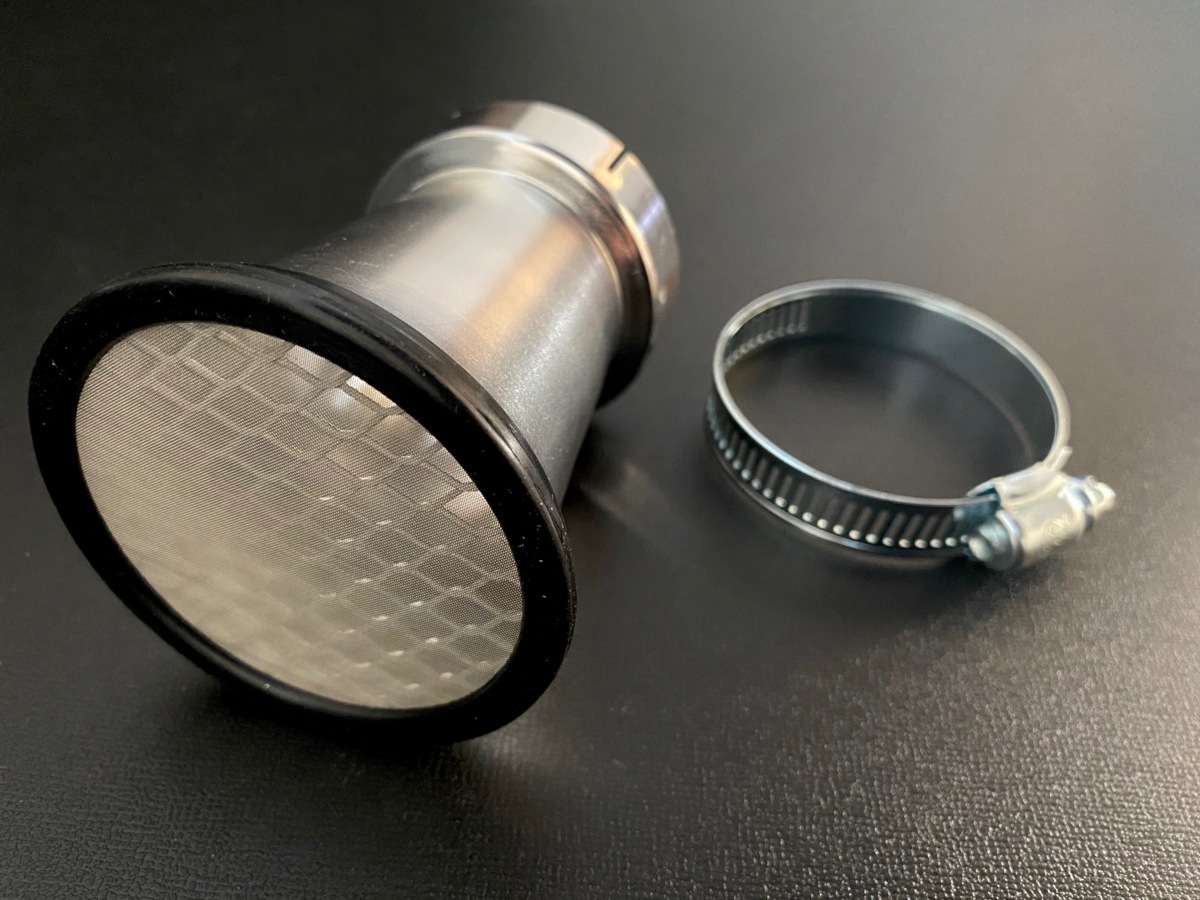 4個set 口径 50mm アルミ製 シルバー ファンネル ロング CR 