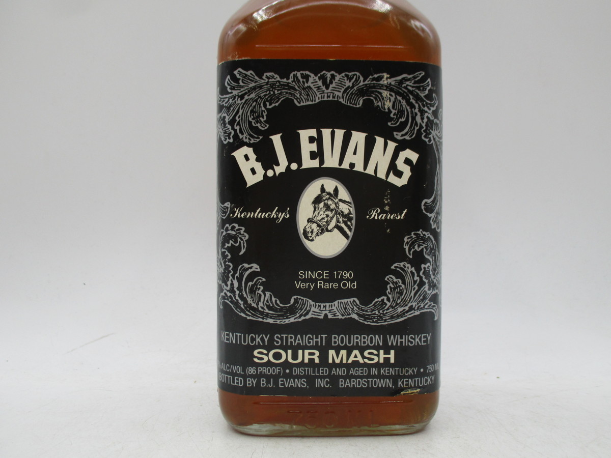 B.J.EVANS 10年 エバンス ケンタッキー バーボン ウイスキー 古酒 未開