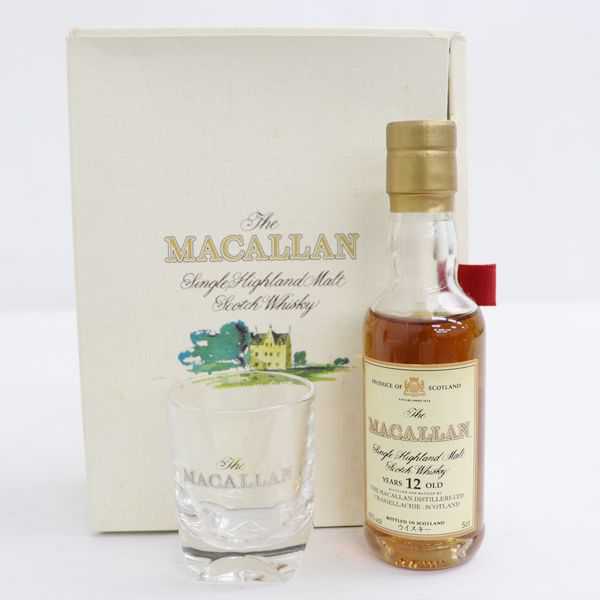 ☆The MACALLAN（マッカラン）12年 旧ボトル 43％ 50ml ※箱破損
