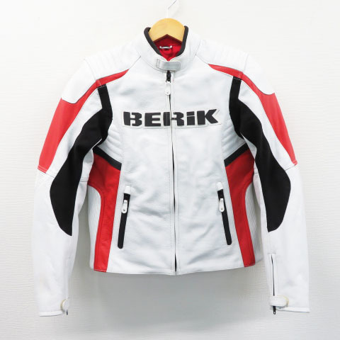BERIK ベリック ライナー付レザージャケット ホワイト系 S