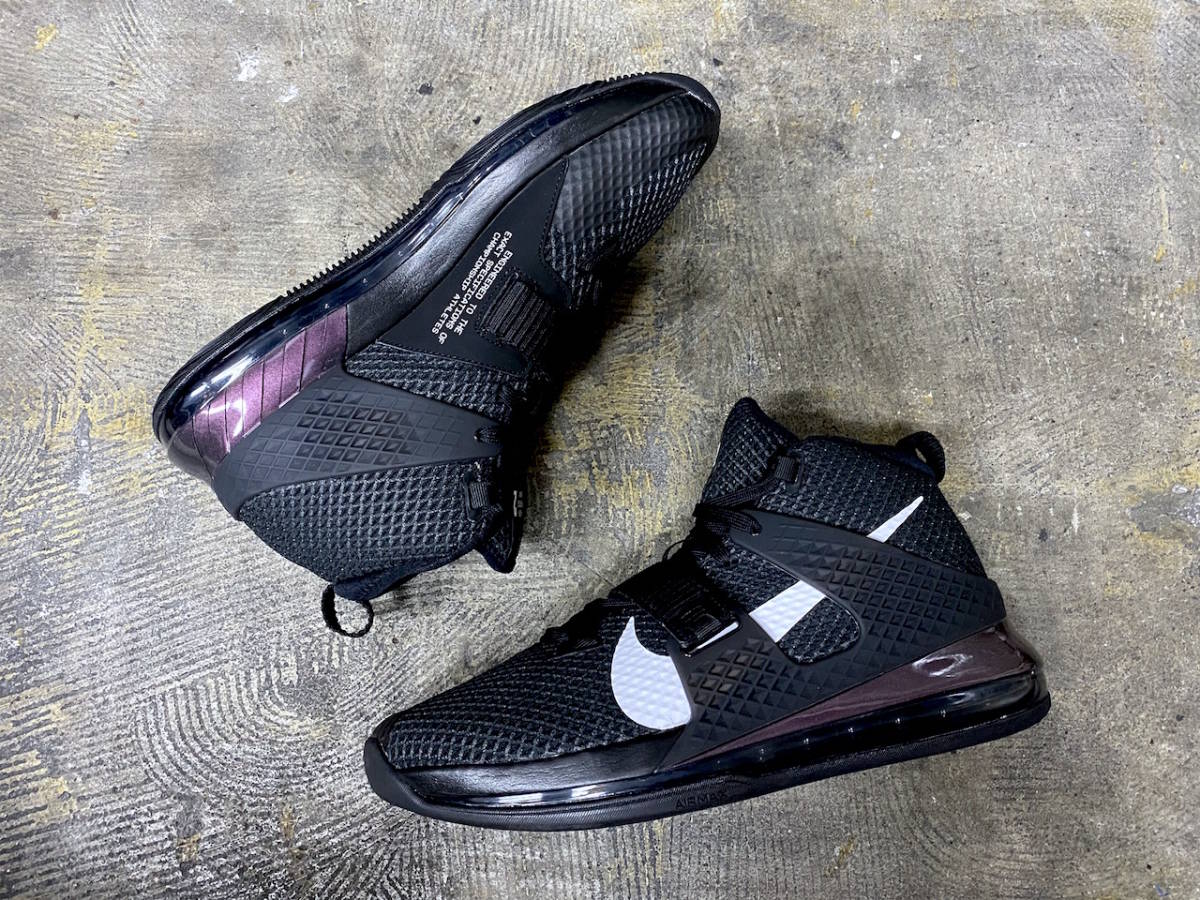 JP27.5cm 日本未発売 NIKE AIR FORCE MAX II BIG SWOOSH Black ナイキ 