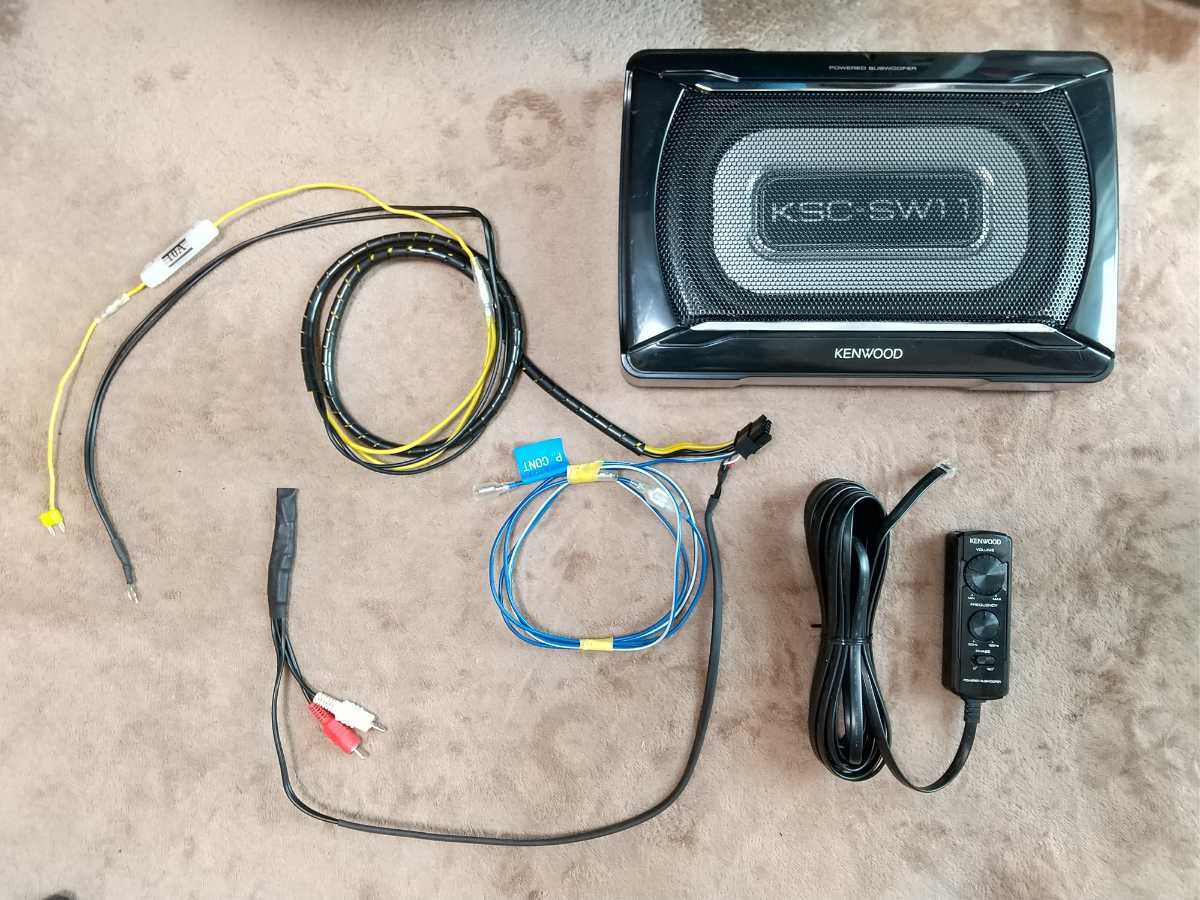KENWOOD パワードサブウーファー KSC-SW11 動作良好 ヒューズ電源仕様