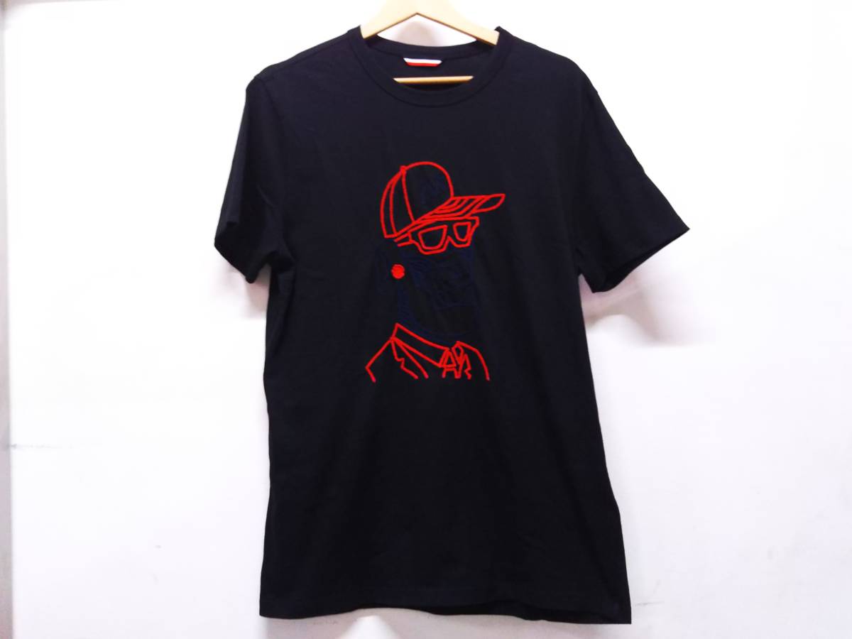 得価，限定SALE MONCLER GENIUS 2 1952 Rostarr 半袖Tシャツ 刺繍 メンズ Mサイズ 綿100% ブラック(その他)｜売買されたオークション情報、yahooの商品情報をアーカイブ公開 - オークファン 男性用