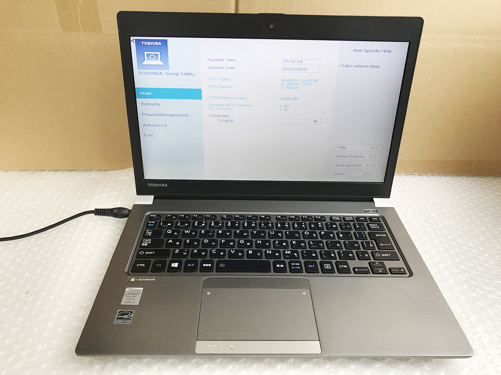 ジャンク☆TOSHIBA dynabook R634/M PR634MEA647AD71 Core i5 4210U 1.7GHz