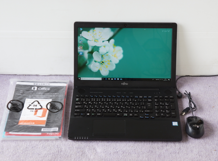 565・第7世代CPU搭載・美品・AH45/B2・Core i3-7100U/8GB/新品SSD480GB/ブルーレイ/15.6インチ/Microsoft Office Pro Plus 2019