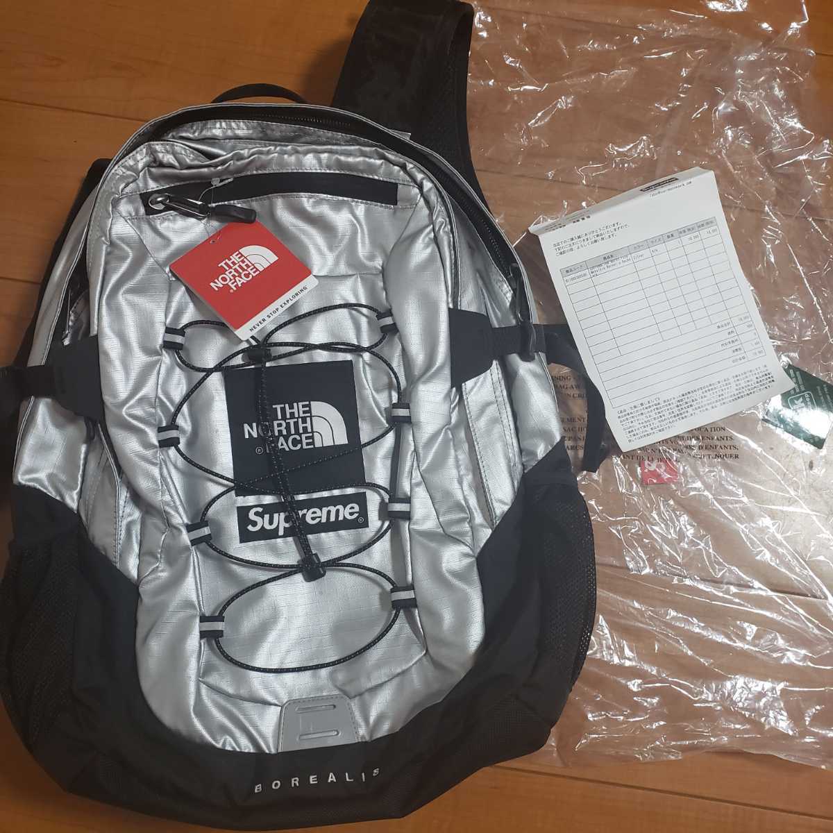 HOT，新品】 新品 未使用 18ss Supreme The North Face Metallic 