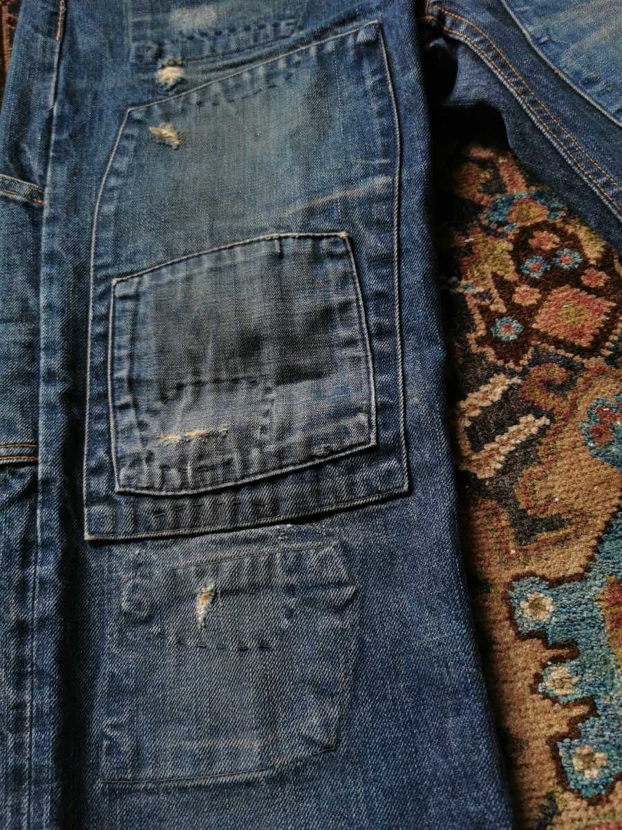 名作 RRL BALTIMORE BUCKLEBACK 3rd ボルチモア パッチワーク デニム