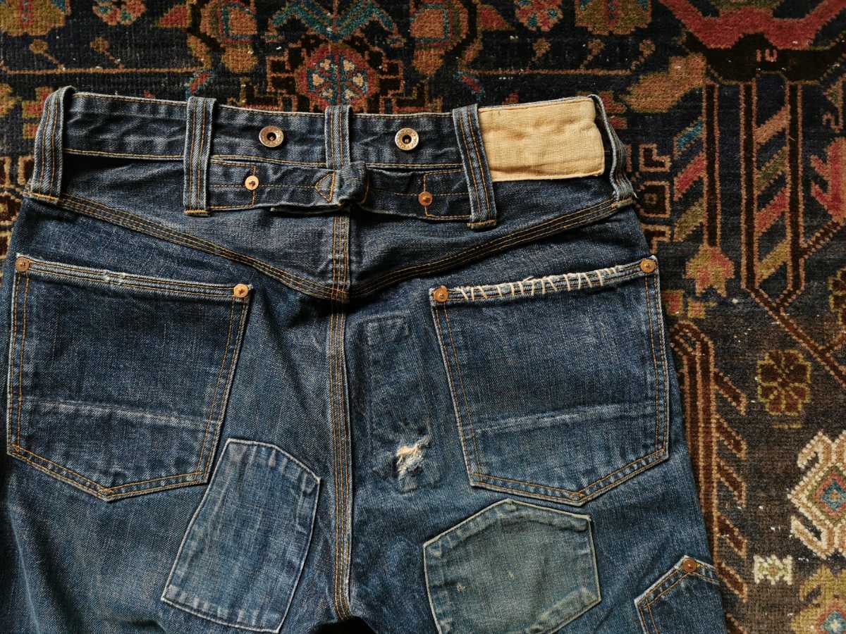 名作 RRL BALTIMORE BUCKLEBACK 3rd ボルチモア パッチワーク デニム 