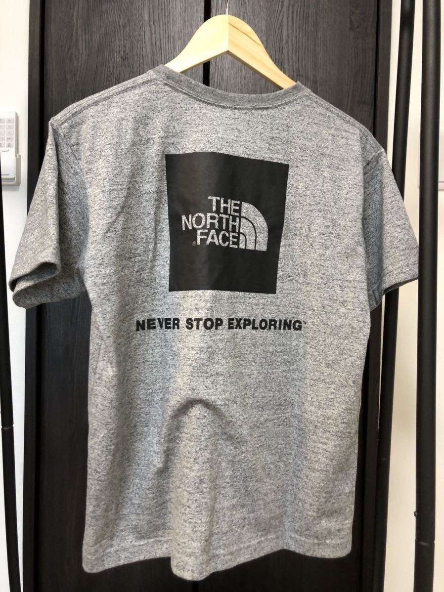  THE NORTH FACE ロゴTシャツ ノースフェイスTシャツ Mサイズ グレー(半袖Tシャツ)｜売買されたオークション情報、yahooの商品情報をアーカイブ公開 - オークファン 男性用