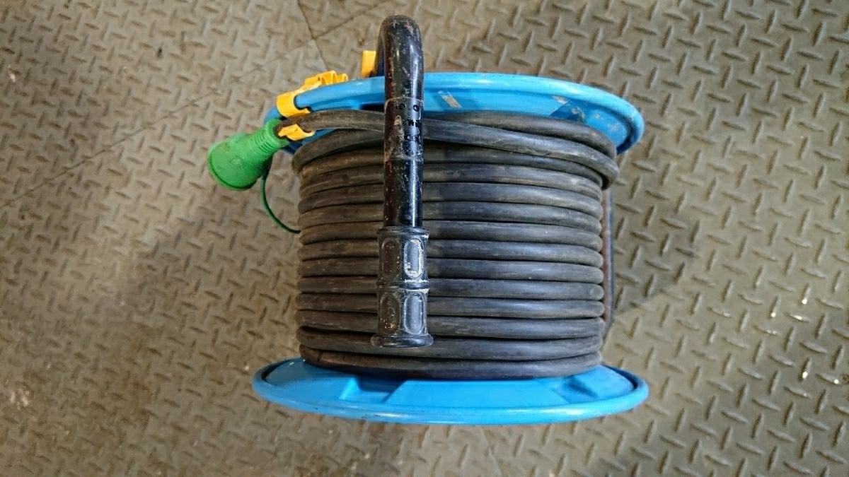日動工業 電工ドラム 30m 100V コードリール | 日動 ☆中古品☆NICHIDO 屋内 KS-EK34 漏電保護専用 屋内型 NICHIDO 引取限定中古日動 -日動 A592◇日動工業◇電工ドラム◇コードリール◇30m◇4口