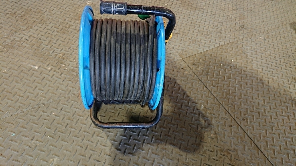 日動工業 電工ドラム 30m 100V コードリール | 日動 ☆中古品☆NICHIDO 屋内 KS-EK34 漏電保護専用 屋内型 NICHIDO 引取限定中古日動 -日動 A592◇日動工業◇電工ドラム◇コードリール◇30m◇4口