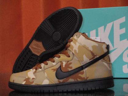 nike sb dunk high desert camo