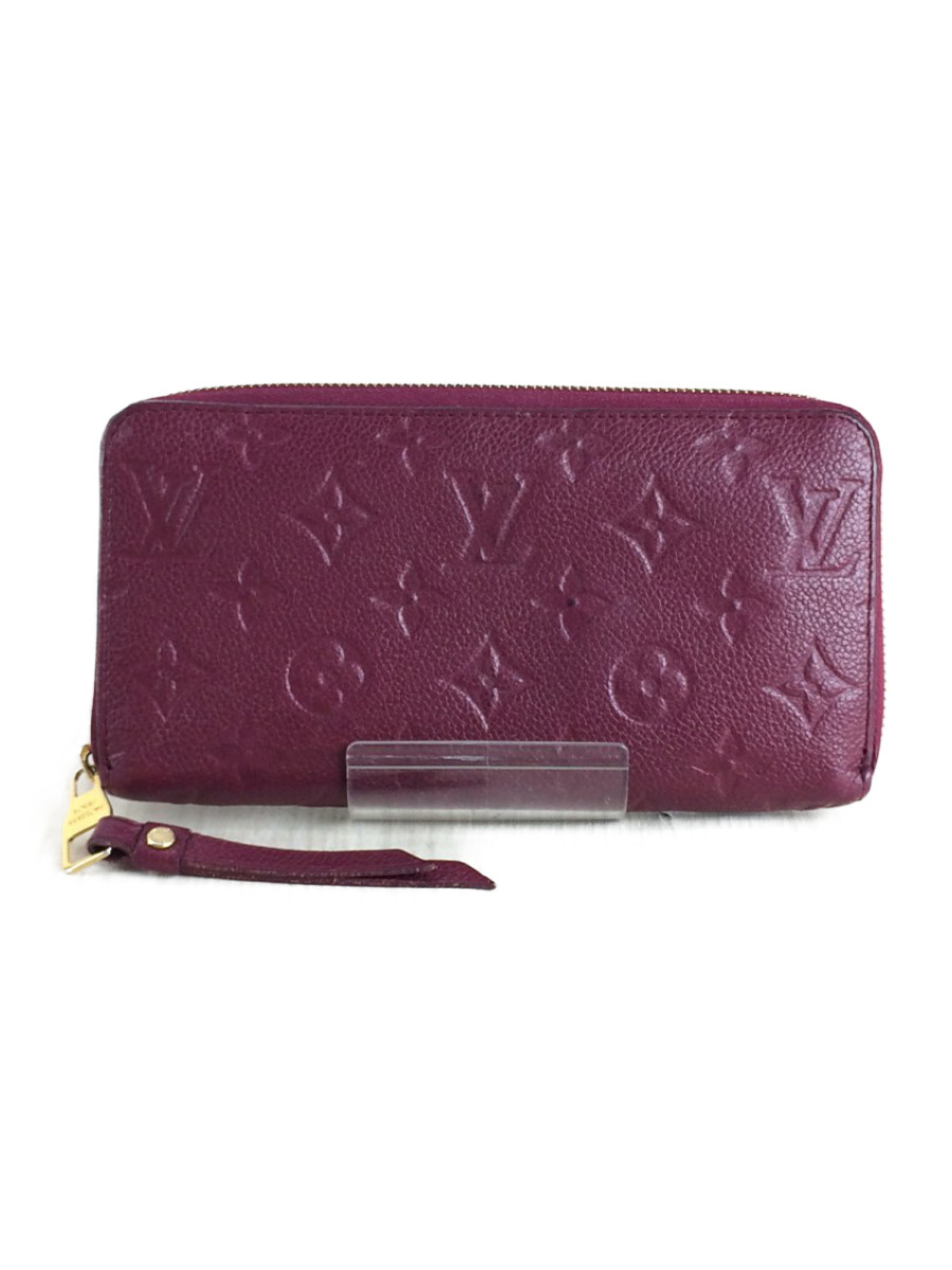 ルイヴィトン ジッピー・ウォレット 公式 Louis Vuitton ルイ LOUIS VUITTON◆ジッピー・ウォレット_モノグラムアンプラント/レザー/RED