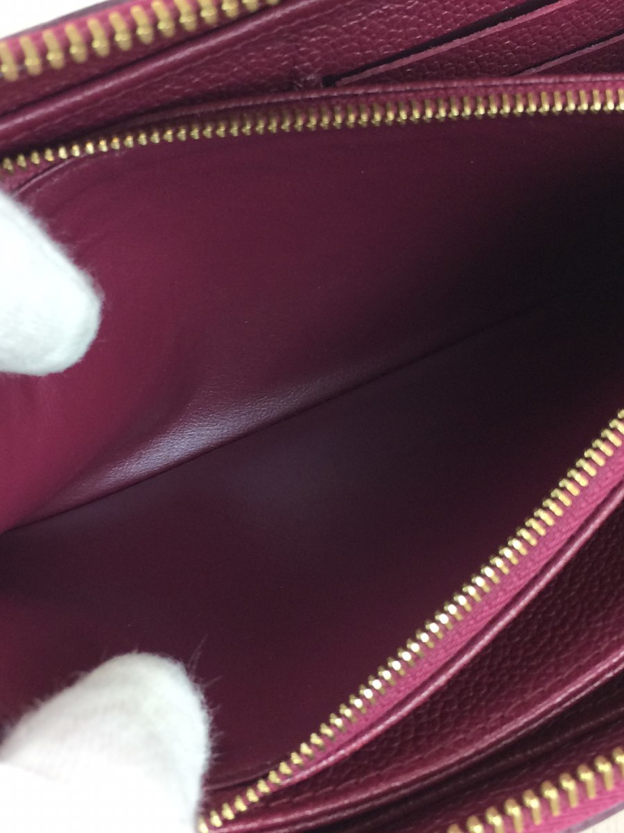 ルイヴィトン ジッピー・ウォレット 公式 Louis Vuitton ルイ LOUIS VUITTON◆ジッピー・ウォレット_モノグラムアンプラント/レザー/RED