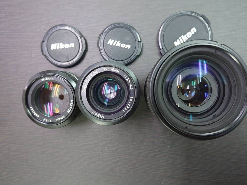 FE Nikon ブラック 動作未確認 - レンズ3点セット 一眼レフ ニコン | NIKKOR メルカリ ☆完全動作＆美品☆Nikon 36-72mm F3.5 nikon レンズセット