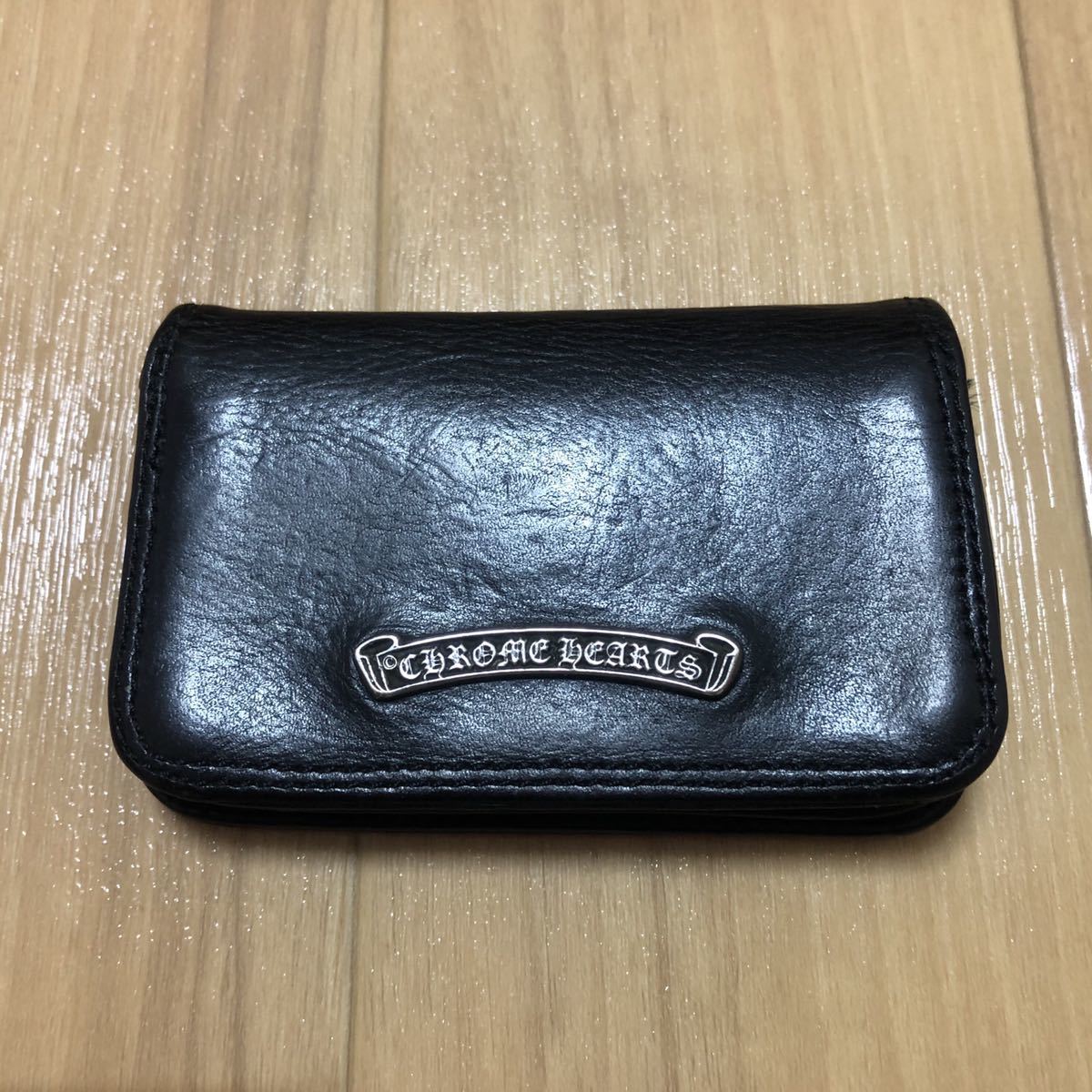 クロムハーツ カードケース 名刺入れ 黒 CHROME HEARTS USED品 中古