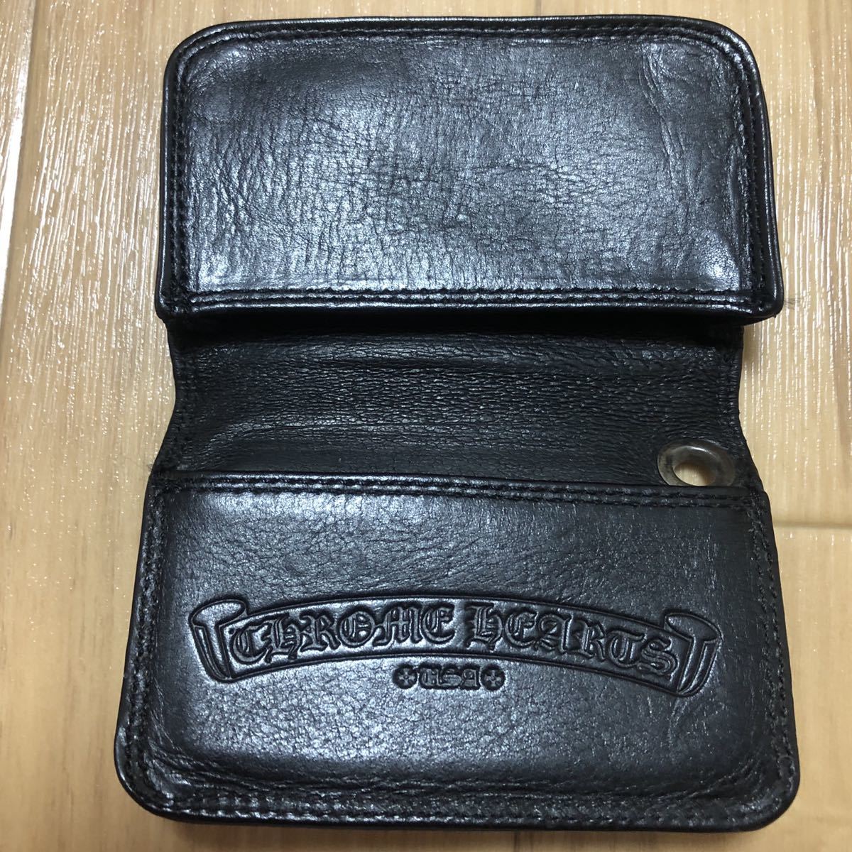クロムハーツ カードケース 名刺入れ 黒 CHROME HEARTS USED品 中古