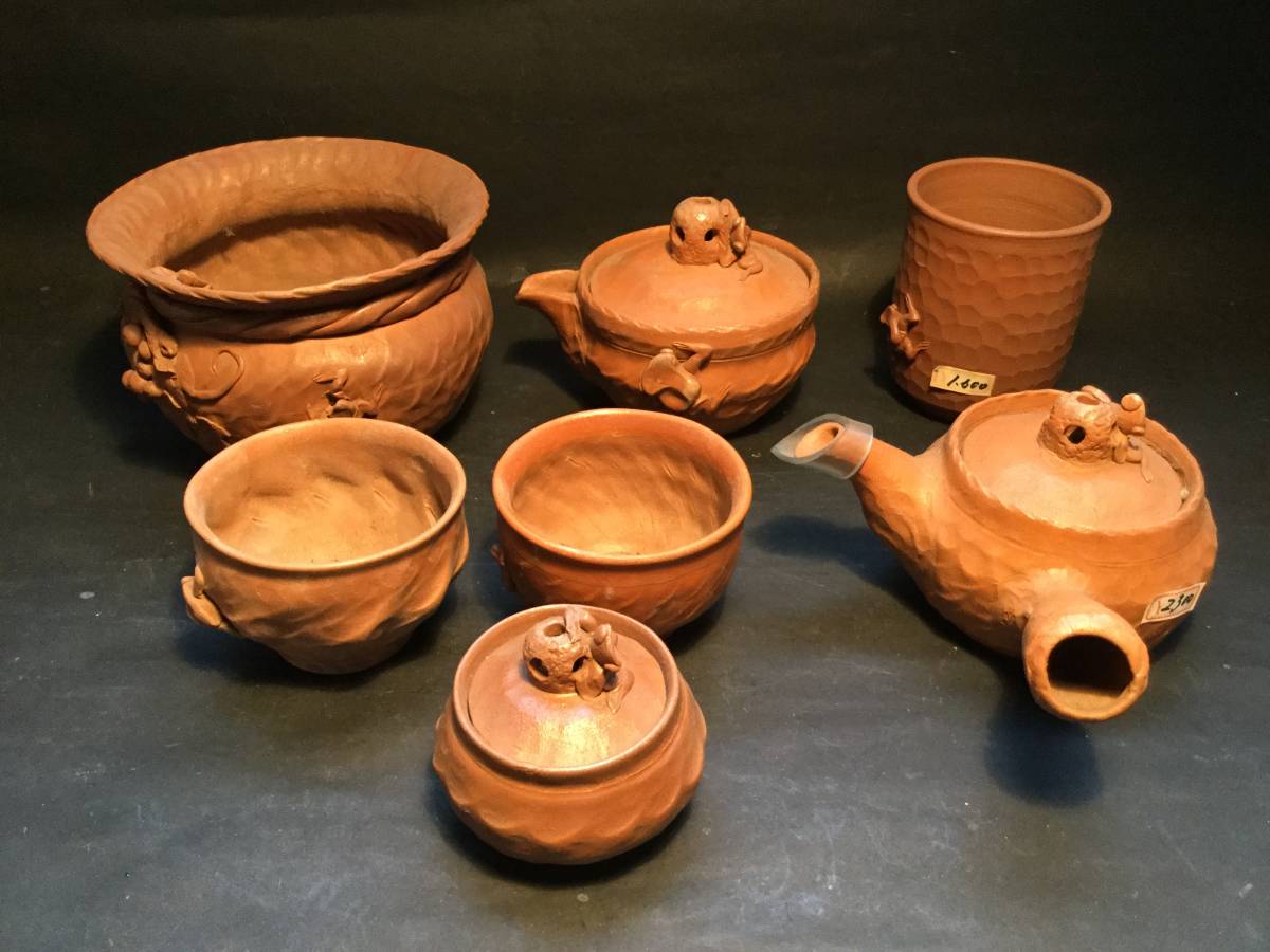 勝三窯 蛙 手捻り 田島万古焼 田嶋萬古焼 田嶋 茶器 急須 萬古焼