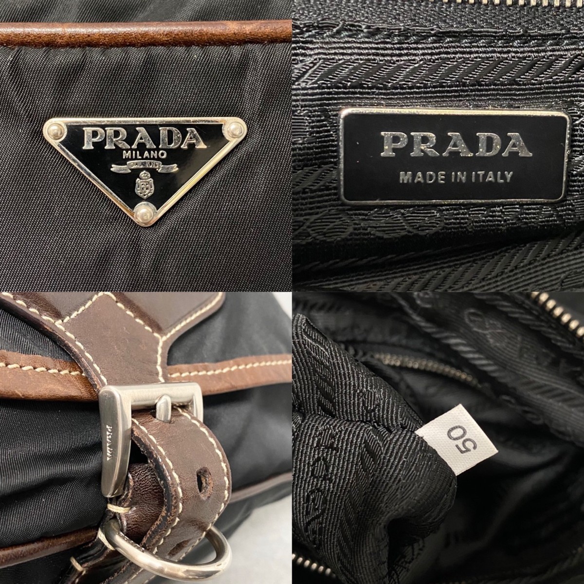 プラダ PRADA 1円スタート PRADAプラダ 黒 - ギャランティカード付属 