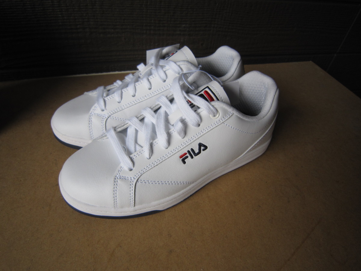 新品！未使用 FILA フィラ レディース レザー テニス シューズ 