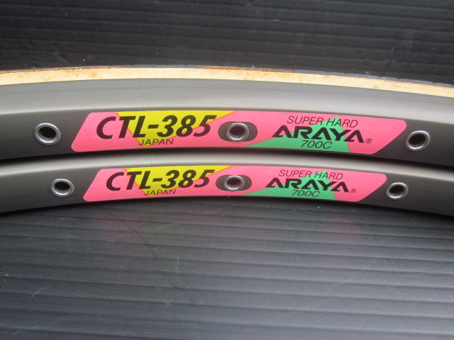 当時物 古い ARAYA アラヤ CTL-385 700c 27インチ リム 36H クリンチャーリム JAPAN 80ｓ ビンテージ 保管品 現状 