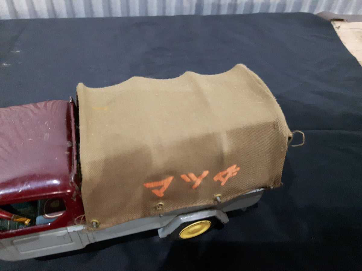  ★ホロ付き　マツダ三輪トラック　フィギュア　あかばこのじょうぶなビーシーのおもちゃ　60_10