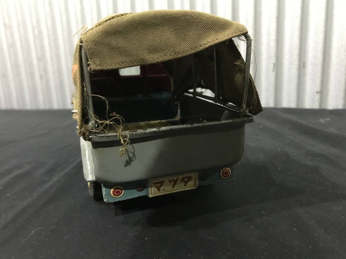  ★ホロ付き　マツダ三輪トラック　フィギュア　あかばこのじょうぶなビーシーのおもちゃ　60_9