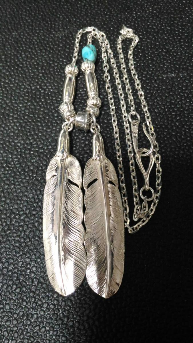 LARRY SMITH ラリースミス レア イーグルヘッドフェザー パイプビーズ  