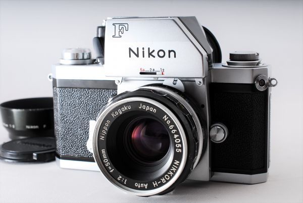 ニコン Nikon F フォトミック FTN ボディ 中期型 + 50mm F2 ☆完動品☆ NIKON ニコン F フォトミック Ftn ボディシルバー＋NIKON